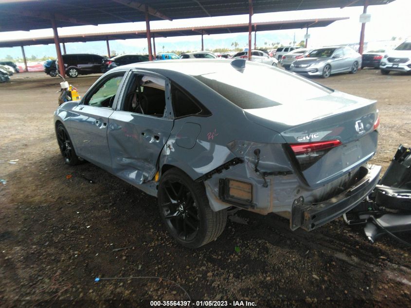 2022 HONDA CIVIC SEDAN SPORT VIN: 2HGFE2F50NH514042