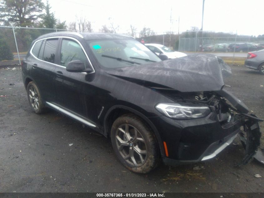 2022 BMW X3 XDRIVE30I VIN: 5UX53DP01N9N10546