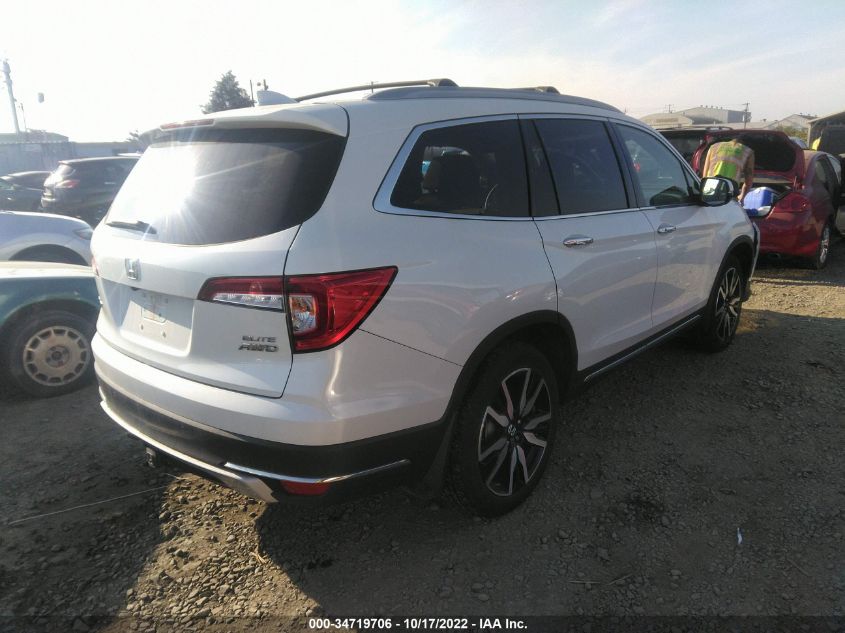 2021 HONDA PILOT ELITE VIN: 5FNYF6H05MB092366