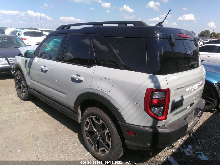 2022 FORD BRONCO SPORT OUTER BANKS VIN: 3FMCR9C65NRD56504