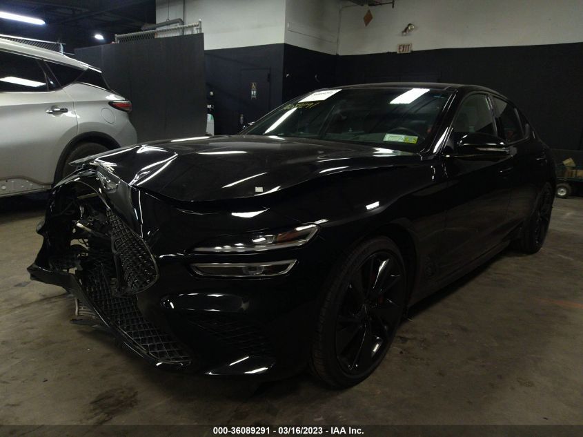 2022 GENESIS G70 3.3T VIN: KMTG54TE6NU091128