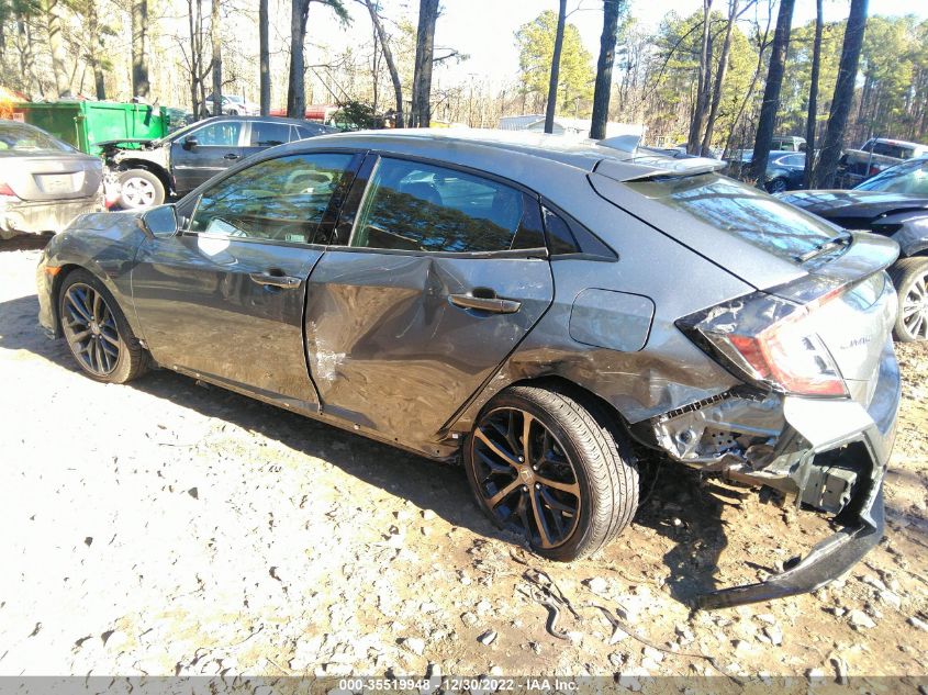 2021 HONDA CIVIC HATCHBACK SPORT VIN: SHHFK7H4XMU200426