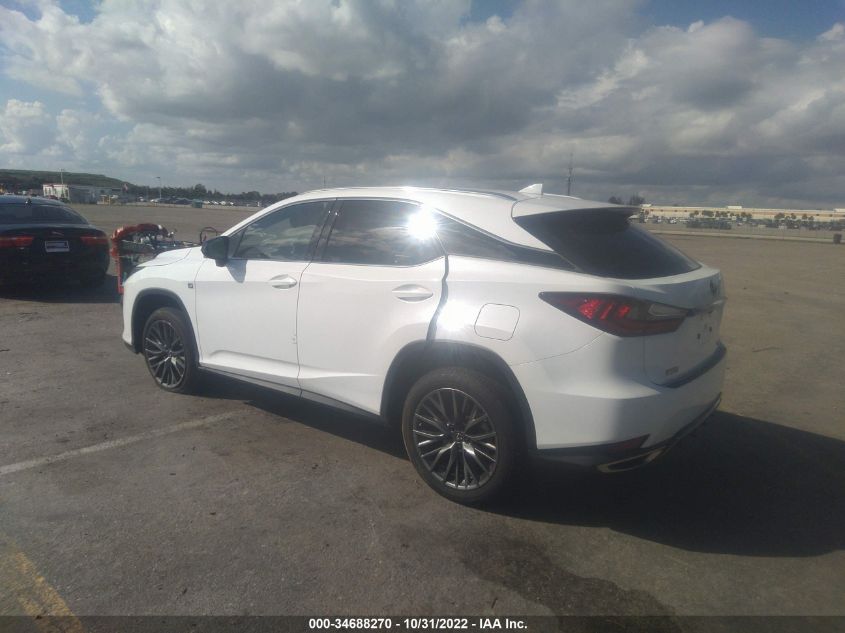2022 LEXUS RX RX 350 F SPORT APPEARANCE VIN: 2T2SZMAA5NC234737