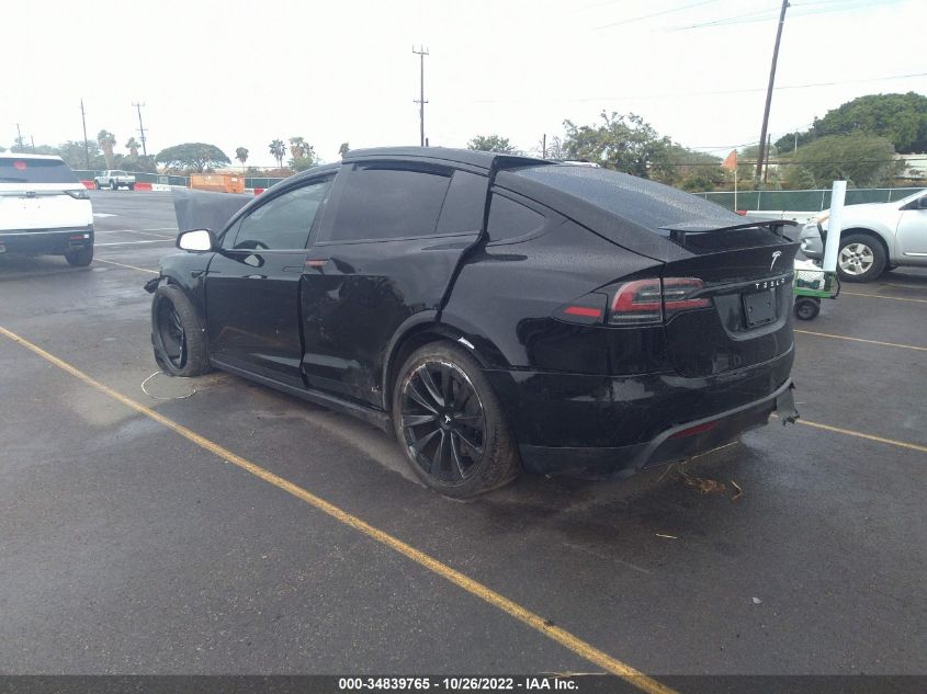 2022 TESLA MODEL X VIN: 7SAXCDE56NF344249
