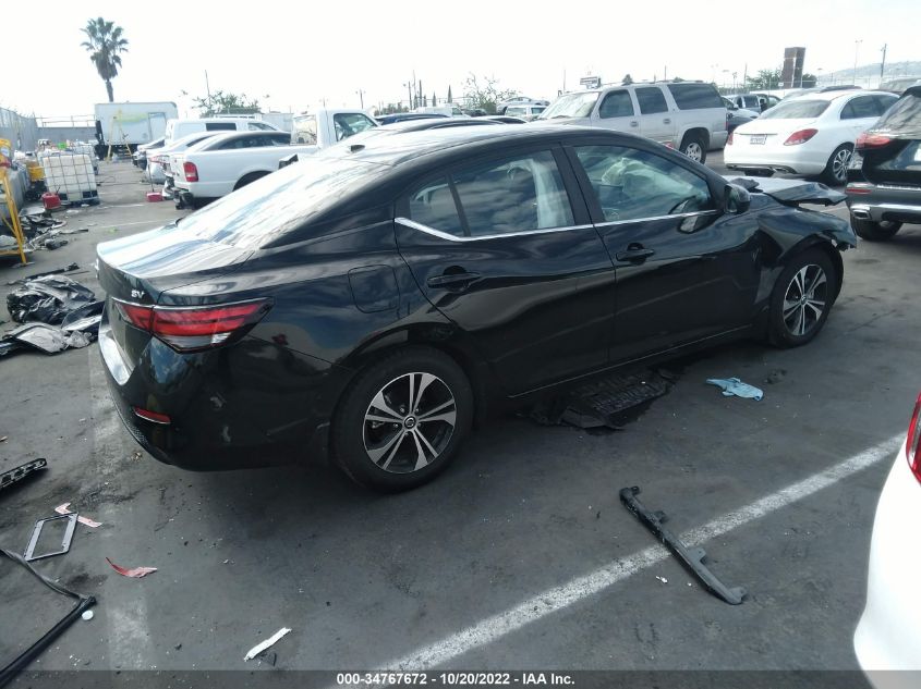 2021 NISSAN SENTRA SV VIN: 3N1AB8CV4MY221653