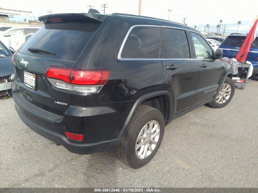2022 JEEP GRAND CHEROKEE WK LAREDO X VIN: 1C4RJFAG4NC121283