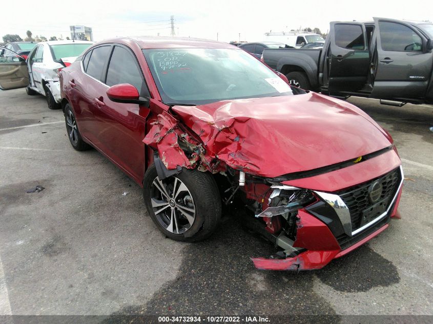 2021 NISSAN SENTRA SV VIN: 3N1AB8CV2MY222154