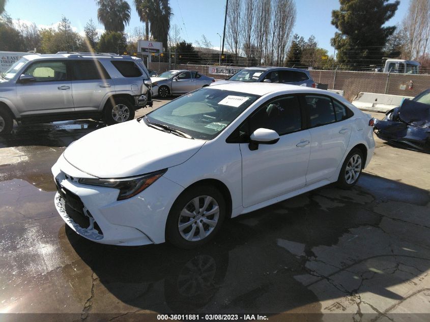 2022 TOYOTA COROLLA LE VIN: 5YFEPMAE6NP275257