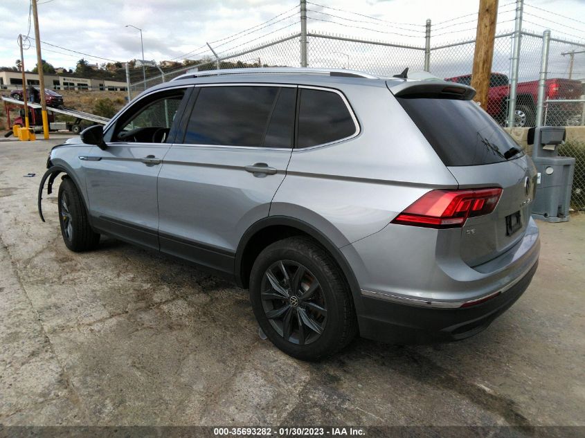 2022 VOLKSWAGEN TIGUAN SE VIN: 3VV3B7AX7NM025186