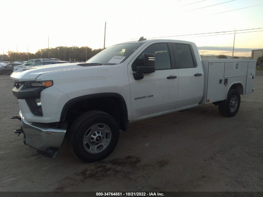 2021 CHEVROLET SILVERADO 2500HD WORK TRUCK VIN: 1GB2YLE72MF192263
