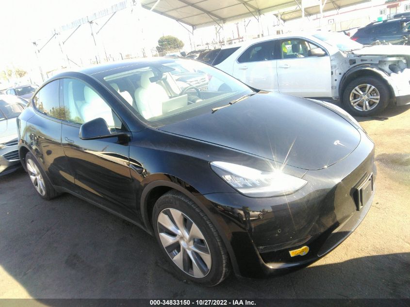 2022 TESLA MODEL Y LONG RANGE VIN: 7SAYGDEE4NF355050