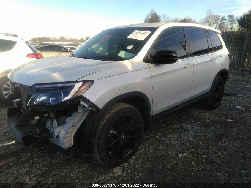 2021 HONDA PASSPORT SPORT VIN: 5FNYF8H22MB035801