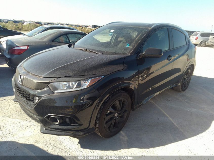 2022 HONDA HR-V SPORT VIN: 3CZRU5H18NM702345