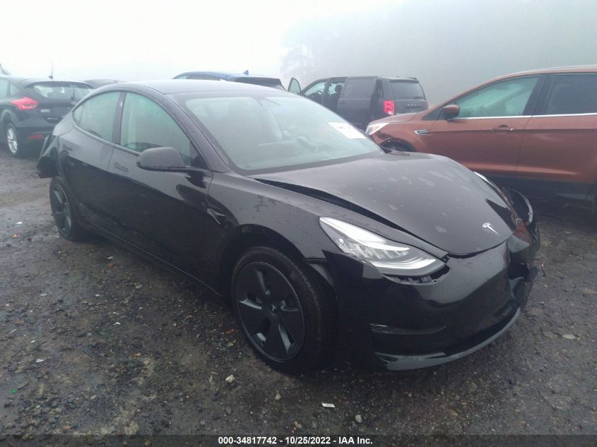 2022 TESLA MODEL 3 LONG RANGE VIN: 5YJ3E1EB6NF261723