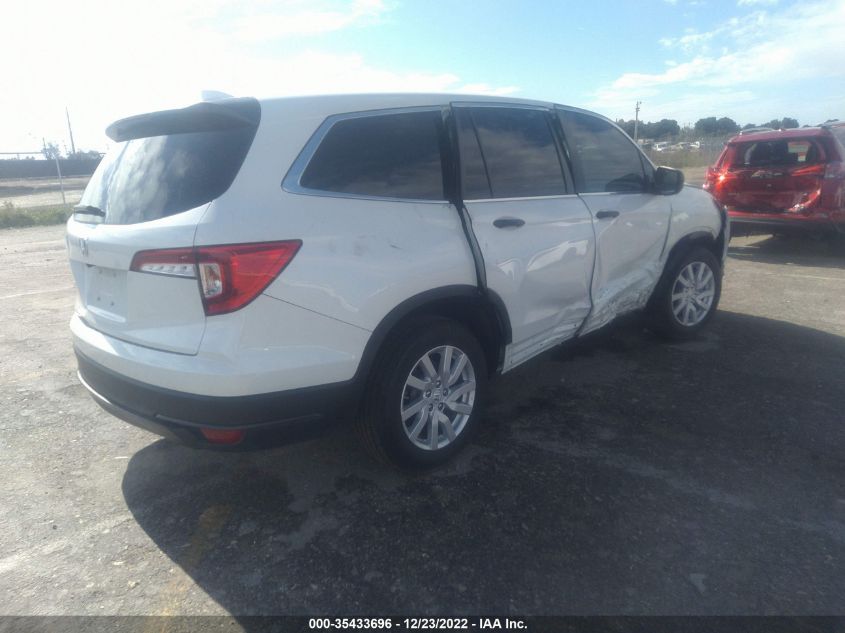 2021 HONDA PILOT LX VIN: 5FNYF5H15MB005620