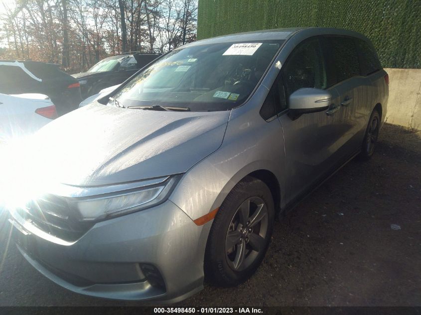 2022 HONDA ODYSSEY EX VIN: 5FNRL6H55NB019668
