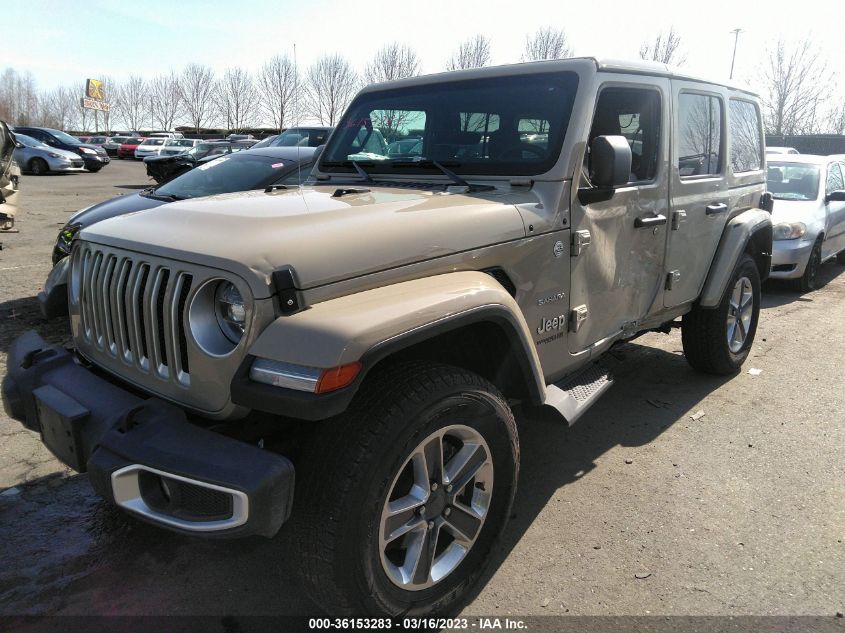 2022 JEEP WRANGLER UNLIMITED SAHARA VIN: 1C4HJXEM0NW254610