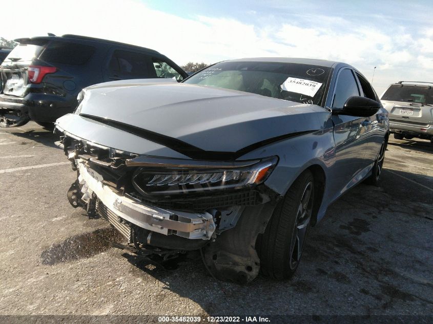2022 HONDA ACCORD SEDAN SPORT VIN: 1HGCV2F30NA006394