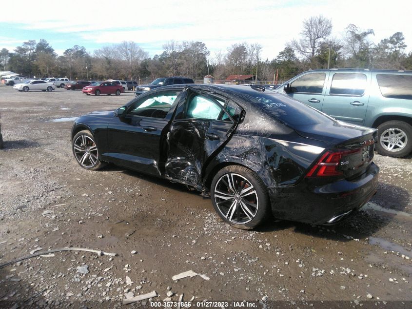 2022 VOLVO S60 R-DESIGN VIN: 7JRL12TM6NG165846