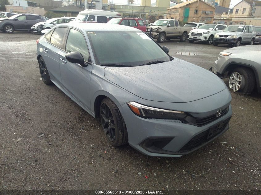 2022 HONDA CIVIC SEDAN SPORT VIN: 2HGFE2F58NH555129