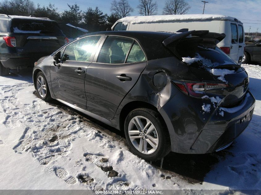 2022 TOYOTA COROLLA HATCHBACK SE/NIGHTSHADE/XSE VIN: JTND4MBE5N3177120