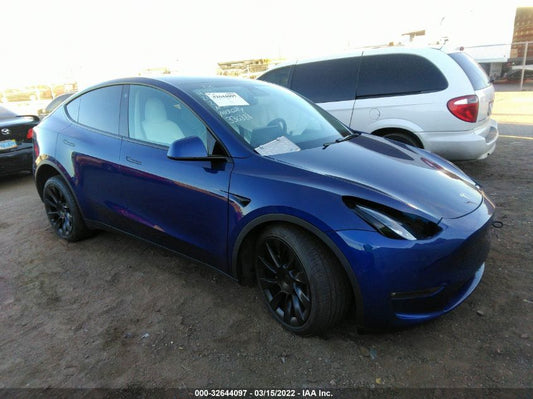 2021 TESLA MODEL Y LONG RANGE VIN: 5YJYGDEE3MF151464