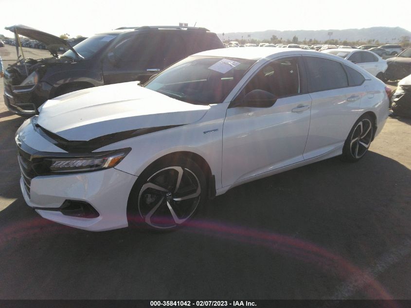 2022 HONDA ACCORD HYBRID SPORT VIN: 1HGCV3F25NA035905