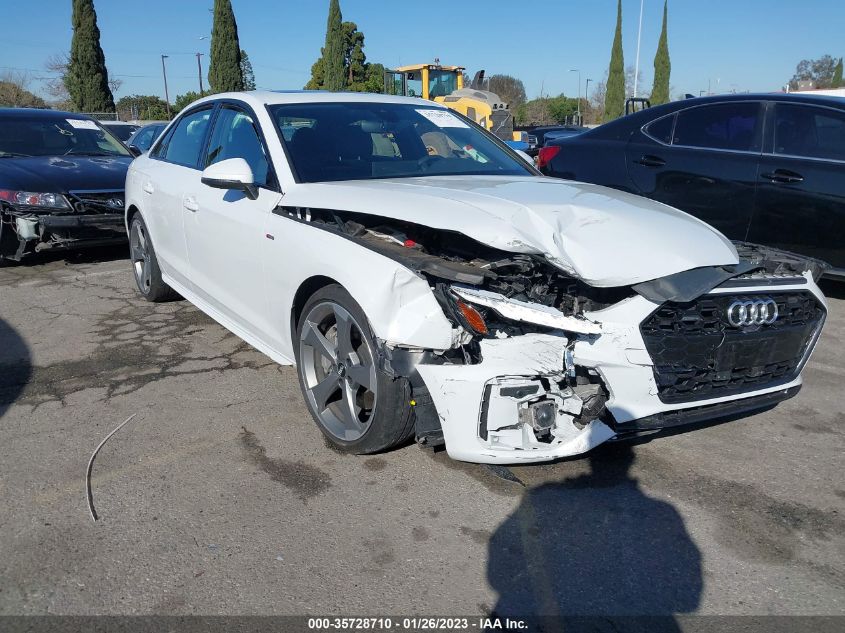 2021 AUDI A4 SEDAN S LINE PREMIUM PLUS VIN: WAUEAAF48MN005617