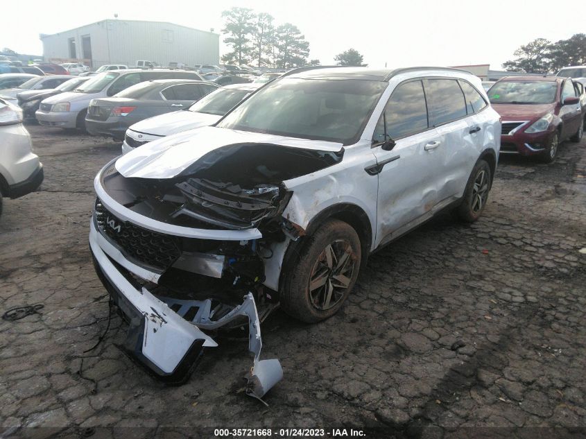 2022 KIA SORENTO EX VIN: 5XYRH4LF1NG091742