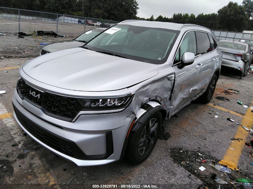 2022 KIA SORENTO HYBRID S VIN: KNDRGDLG5N5112922