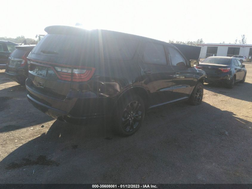 2022 DODGE DURANGO SXT VIN: 1C4RDJAG1NC174534