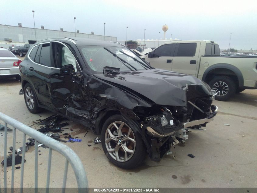 2022 BMW X3 SDRIVE30I VIN: 5UX43DP00N9K84155