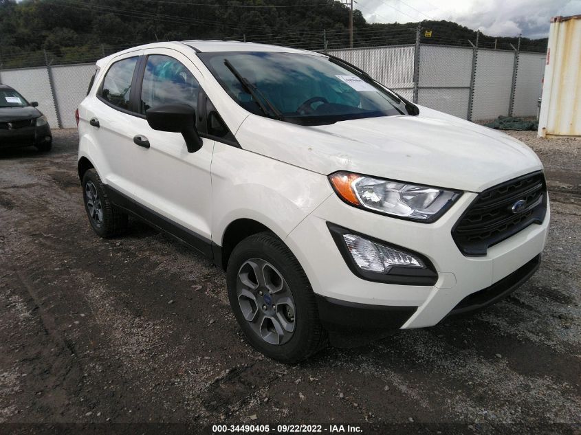 2021 FORD ECOSPORT S VIN: MAJ6S3FL1MC451844