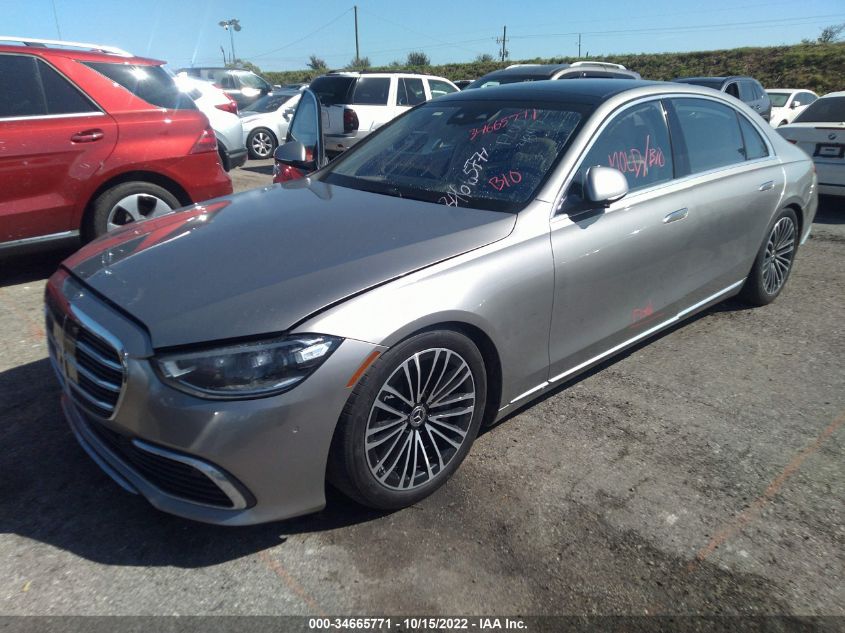 2021 MERCEDES-BENZ S-CLASS S 580 VIN: W1K6G7GB1MA034847