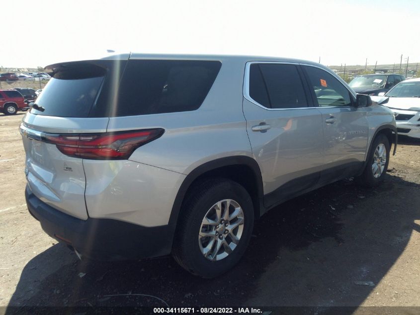 2022 CHEVROLET TRAVERSE LS VIN: 1GNERFKW7NJ124162