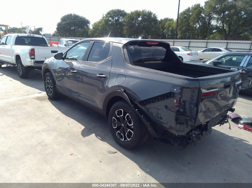 2022 HYUNDAI SANTA CRUZ SEL VIN: 5NTJBDAE1NH018647