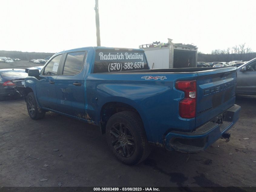 2022 CHEVROLET SILVERADO 1500 CUSTOM VIN: 1GCPDBEK7NZ540585