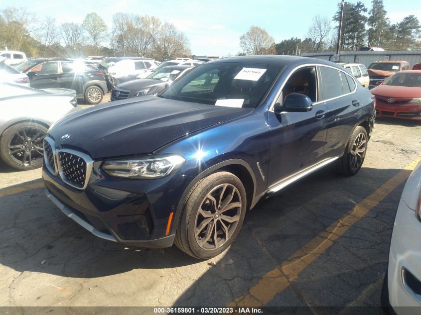 2022 BMW X4 XDRIVE30I VIN: 5UX33DT09N9K84799