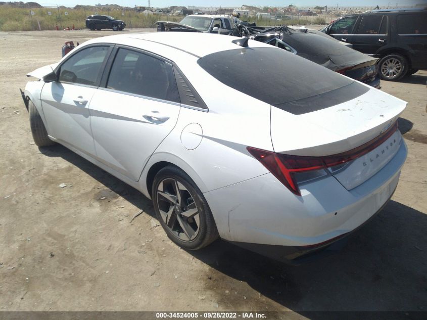 2022 HYUNDAI ELANTRA LIMITED VIN: 5NPLP4AG3NH072400