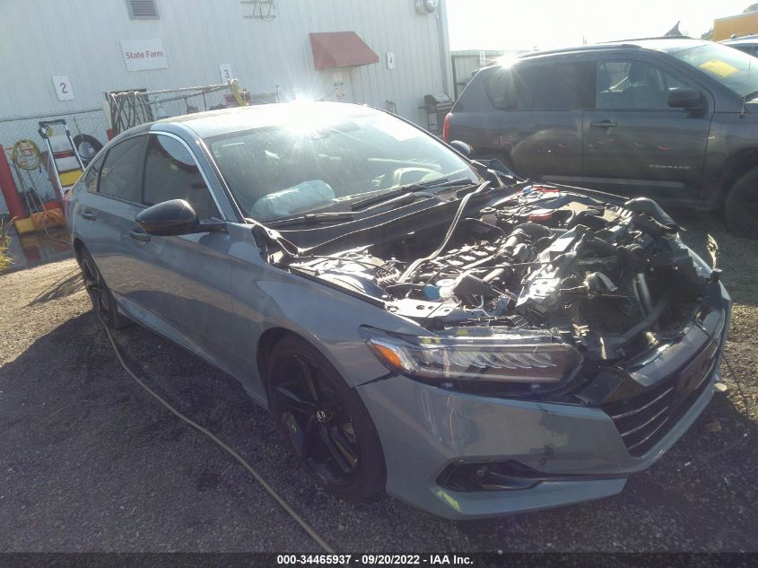 2021 HONDA ACCORD SEDAN SPORT SE VIN: 1HGCV1F43MA066493