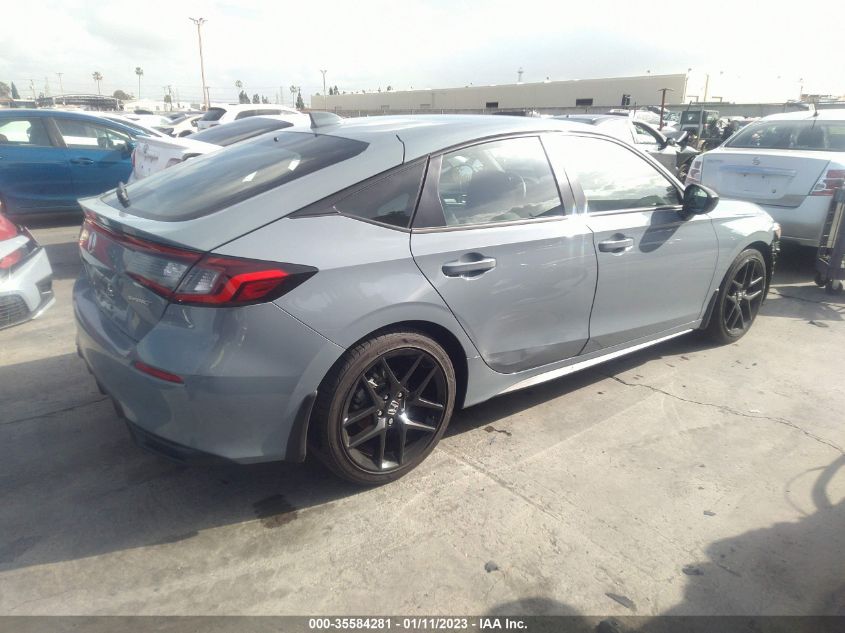 2022 HONDA CIVIC HATCHBACK SPORT VIN: 19XFL2H85NE020041