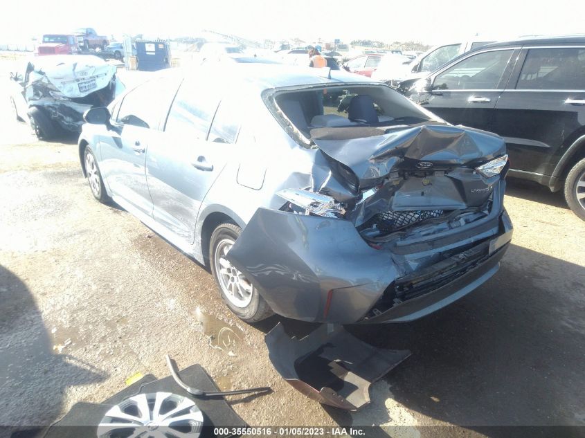 2022 TOYOTA COROLLA HYBRID LE VIN: JTDEAMDE5NJ040222