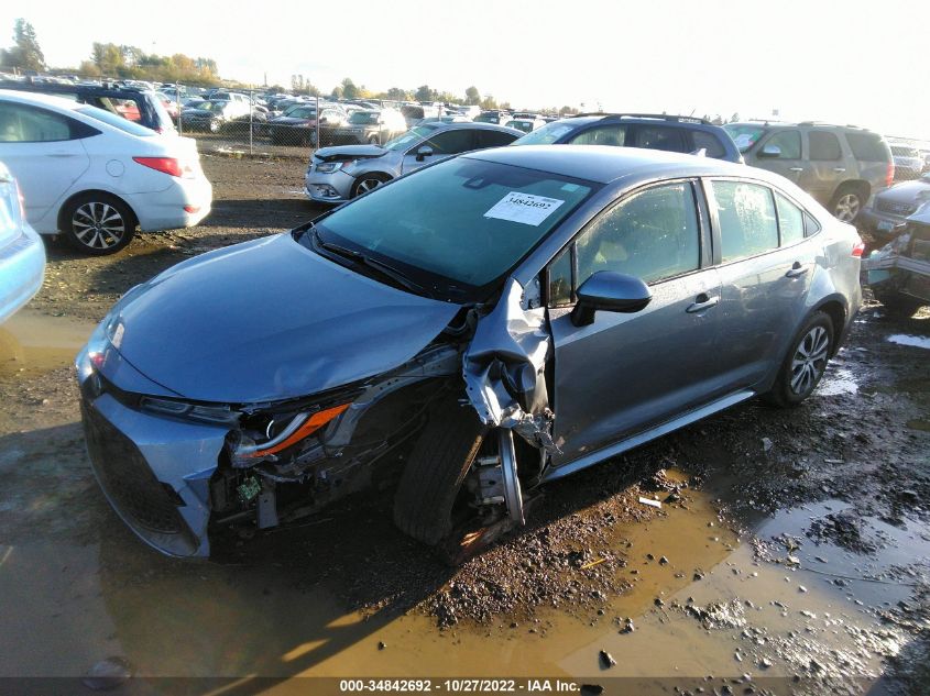 2021 TOYOTA COROLLA HYBRID LE VIN: JTDEAMDE1MJ032780