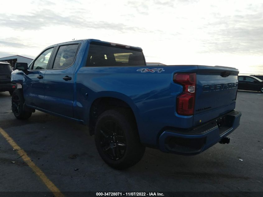 2022 CHEVROLET SILVERADO 1500 CUSTOM VIN: 1GCPDBEK2NZ534015