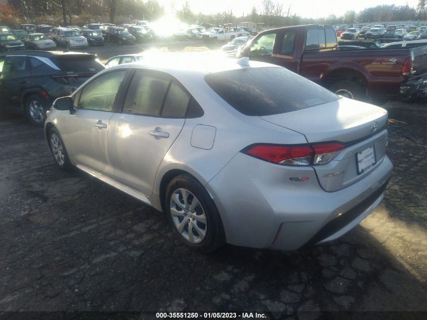 2022 TOYOTA COROLLA LE VIN: 5YFEPMAE8NP386618