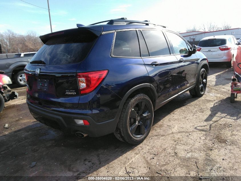 2021 HONDA PASSPORT ELITE VIN: 5FNYF8H02MB024117