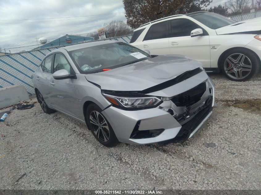 2022 NISSAN SENTRA SV VIN: 3N1AB8CV0NY227645