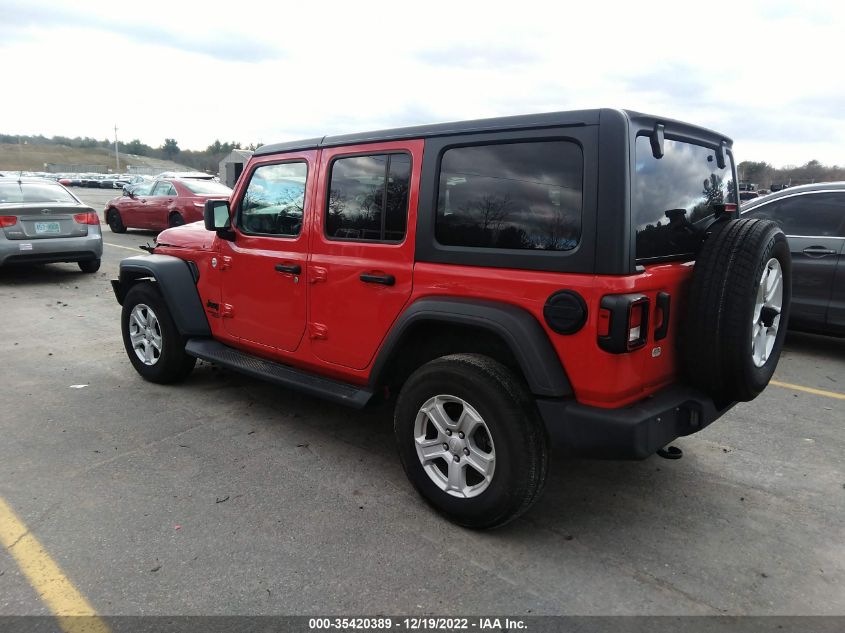 2021 JEEP WRANGLER UNLIMITED SPORT S VIN: 1C4HJXDG0MW809615
