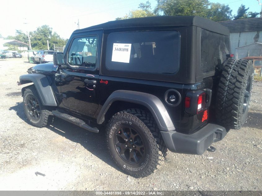 2021 JEEP WRANGLER WILLYS VIN: 1C4GJXAN7MW796019
