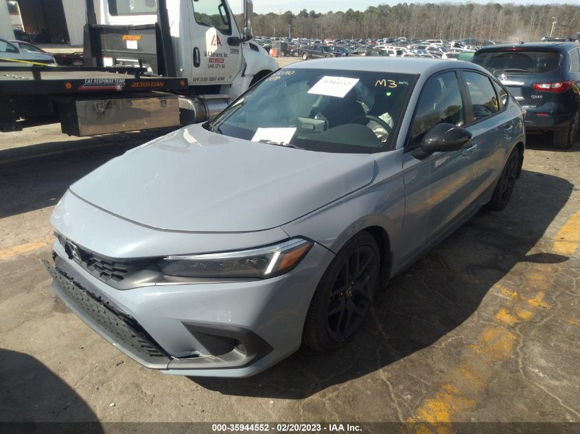 2022 HONDA CIVIC HATCHBACK SPORT VIN: 19XFL2H89NE009558